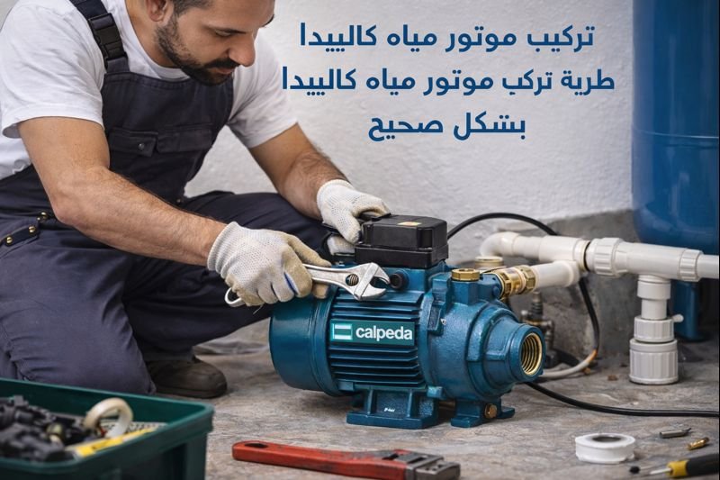 طريقة تركيب موتور مياه كالبيدا خطوة بخطوة | أهمية تركيب موتور مياه كالبيدا بطريقة صحيحة | الأدوات اللازمة قبل تركيب موتور مياه كالبيدا | أخطاء يجب تجنبها عند تركيب موتور مياه كالبيدا